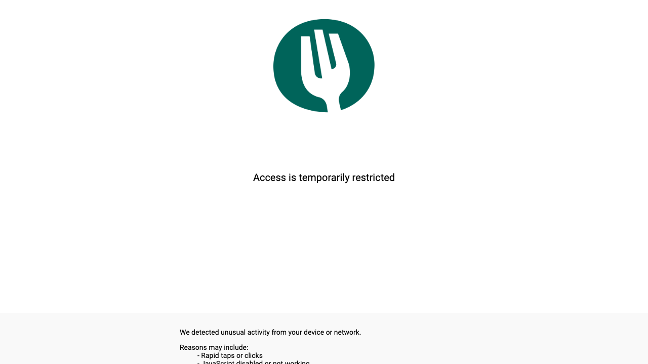 TheFork page rendering blank